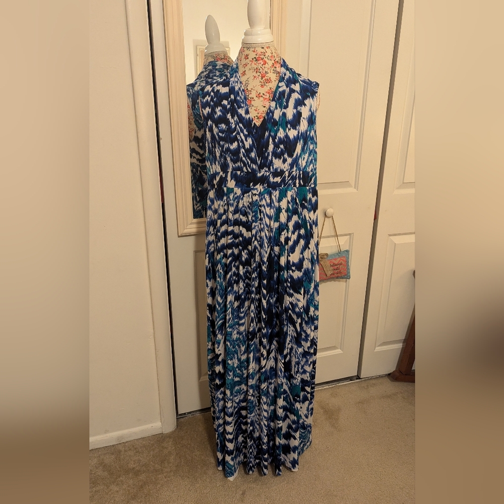 Chico's vneck sleeveless maxi dress size Large 12